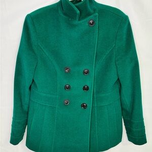 Vintage St. John’s Bay Short Peacoat Funnel Neck Gilmore Girls Friends Wool